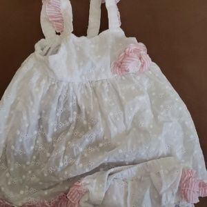 White and pink dress